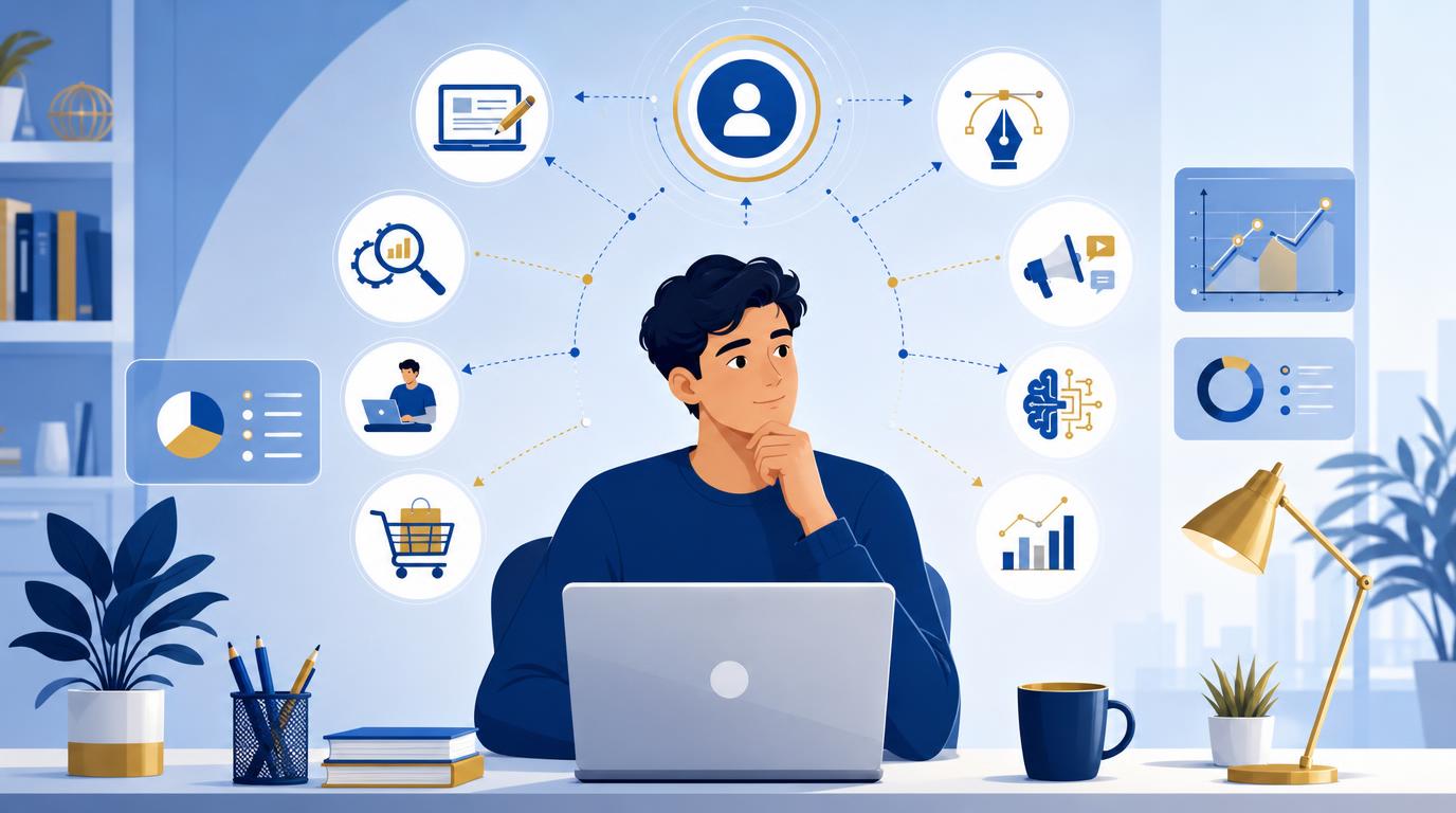 كيف تختار مجالًا مناسبًا للعمل عبر الإنترنت؟ دليل يساعدك على اتخاذ القرار الصحيح